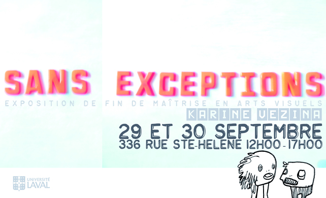 Exposition Sans Esceptions flyer