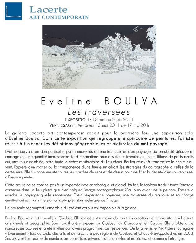 Exposition solo Éveline Boulva